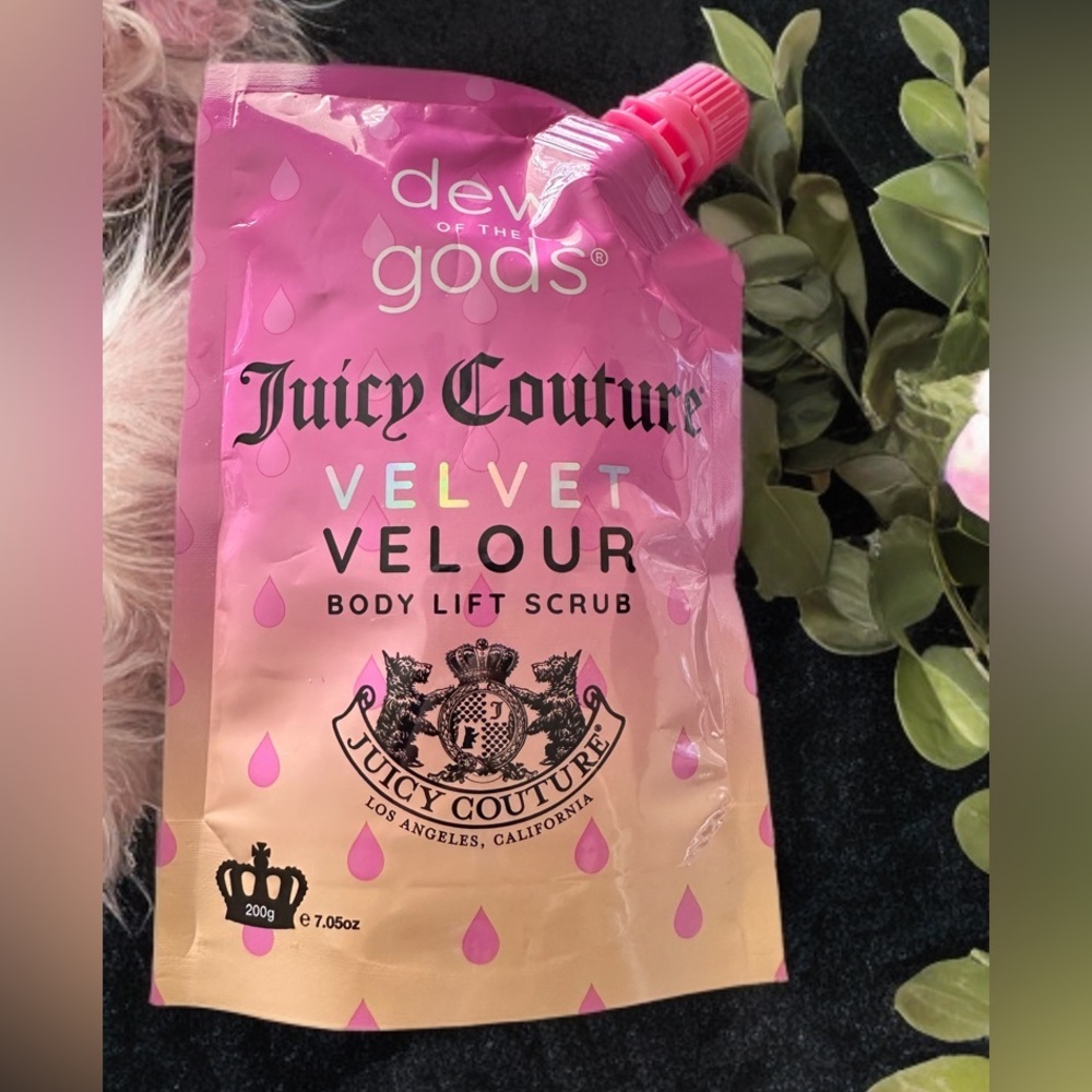 NEW DEW OF THE GODS JUICY COUTURE VELVET‎ VELOUR BODY SCRUB 7.05oz
